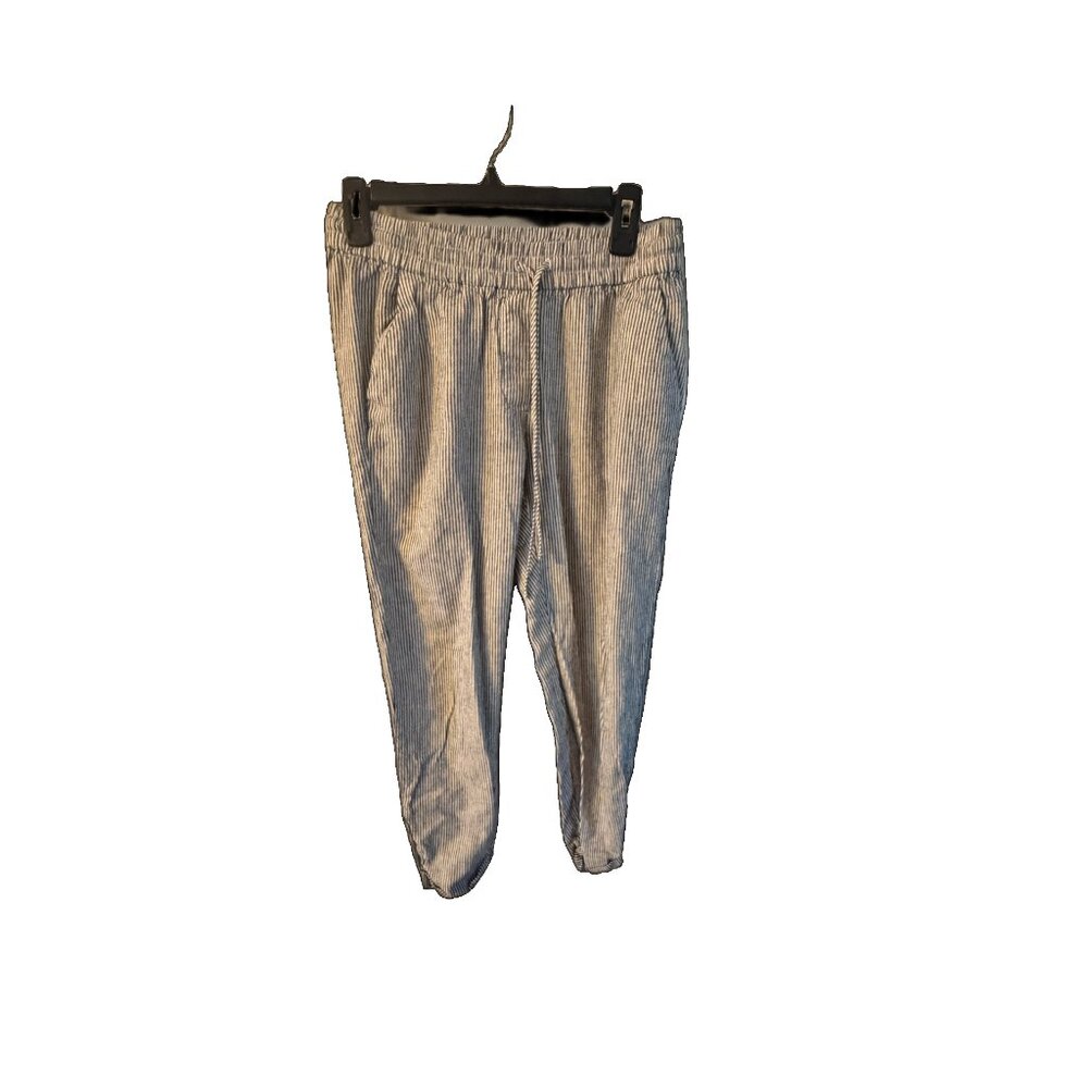 Women's J. Crew Linen Drawstring Cropped Pants Sz 4 - will fit 6